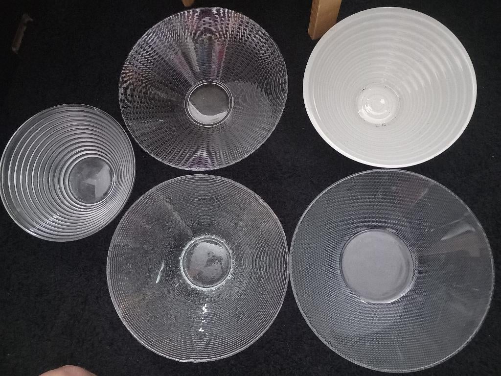 Glazen schaal verschillende diameter, Nieuw, Ophalen of Verzenden, Overige stijlen, Glas