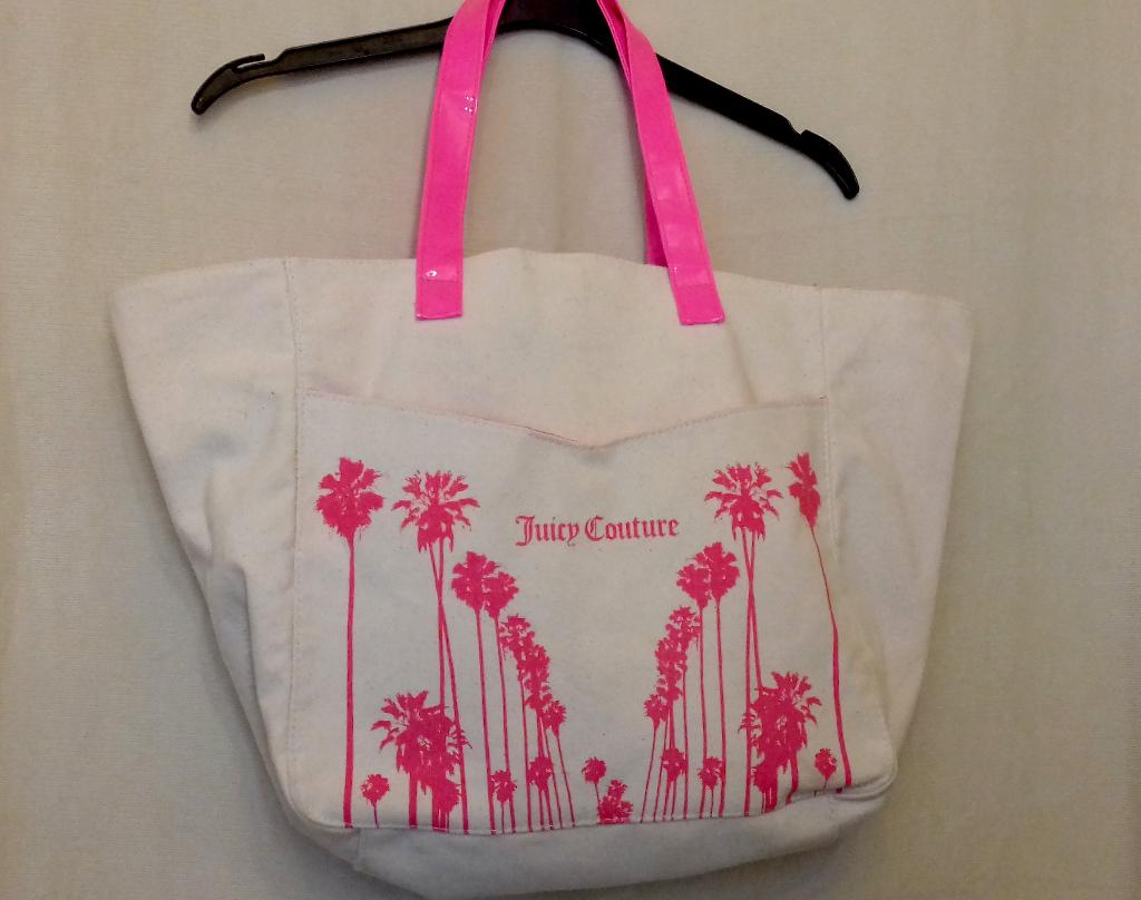 Shopper canvas Juicy Couture, Sieraden, Tassen en Uiterlijk, Tassen | Damestassen, Verzenden, Zo goed als nieuw, Beige, Shopper