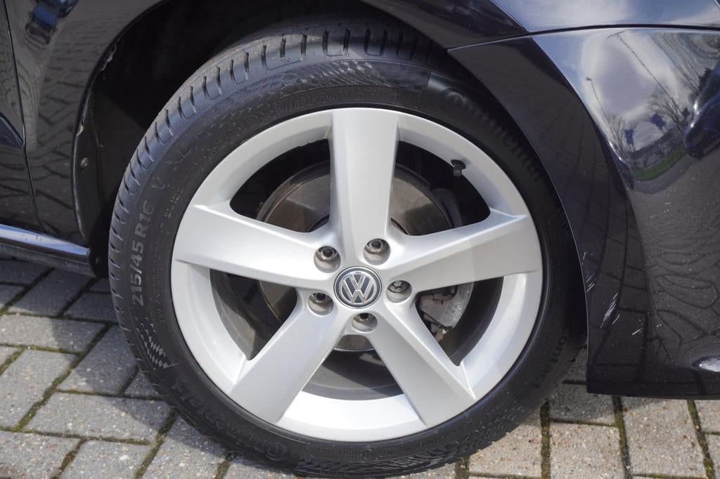 Volkswagen Polo 1.2 TSI Highline / Camera / Clima / Cruise c, Stof, 4 cilinders, Zwart, Origineel Nederlands