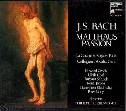 Bach: Matthäus-Passion / Herreweghe 3-cds 1985, Boxset, Ophalen of Verzenden, Zo goed als nieuw, Barok