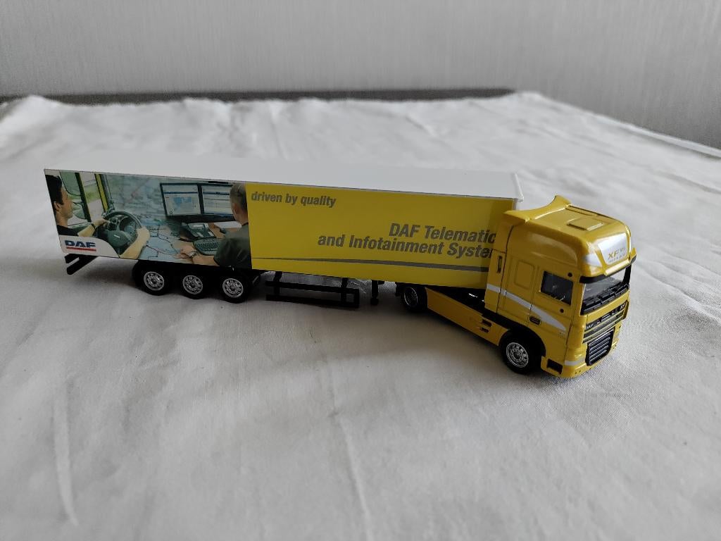 DAF XF 105 Geel nieuw in doos, Ophalen of Verzenden, Nieuw, Bus of Vrachtwagen, Overige merken