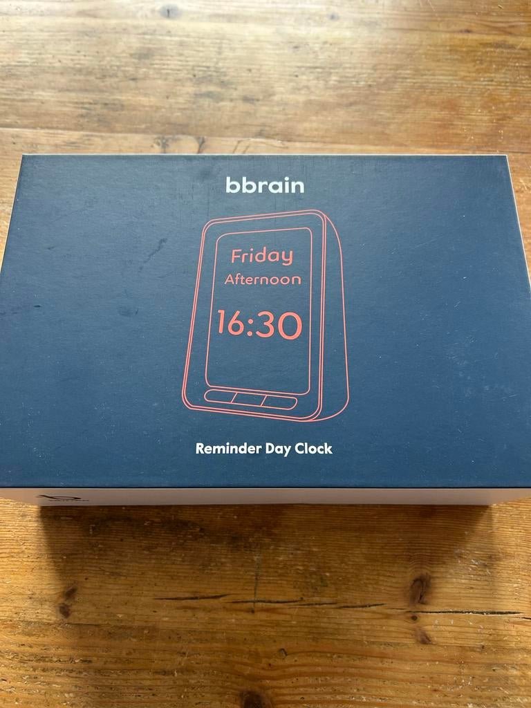 BBrain Dementie klok nieuw in doos, Ophalen of Verzenden, Nieuw, Digitaal, Wekker of Tafelklok