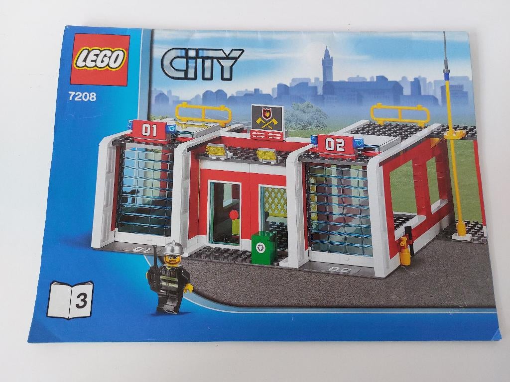 Lego City 7208 Fire Station / brandweerkazerne, Compleet, Lego, Ophalen of Verzenden, Complete set