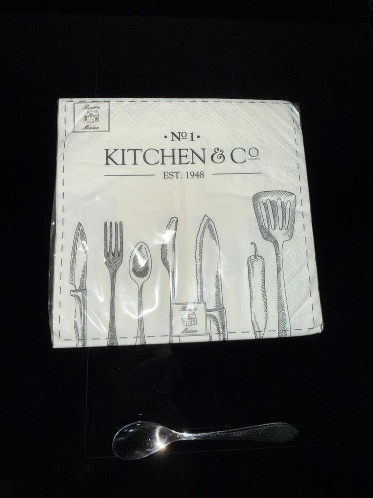 Servetten Riviera Maison Kitchen & Co Nieuw, Huis en Inrichting, Ophalen of Verzenden, Nieuw