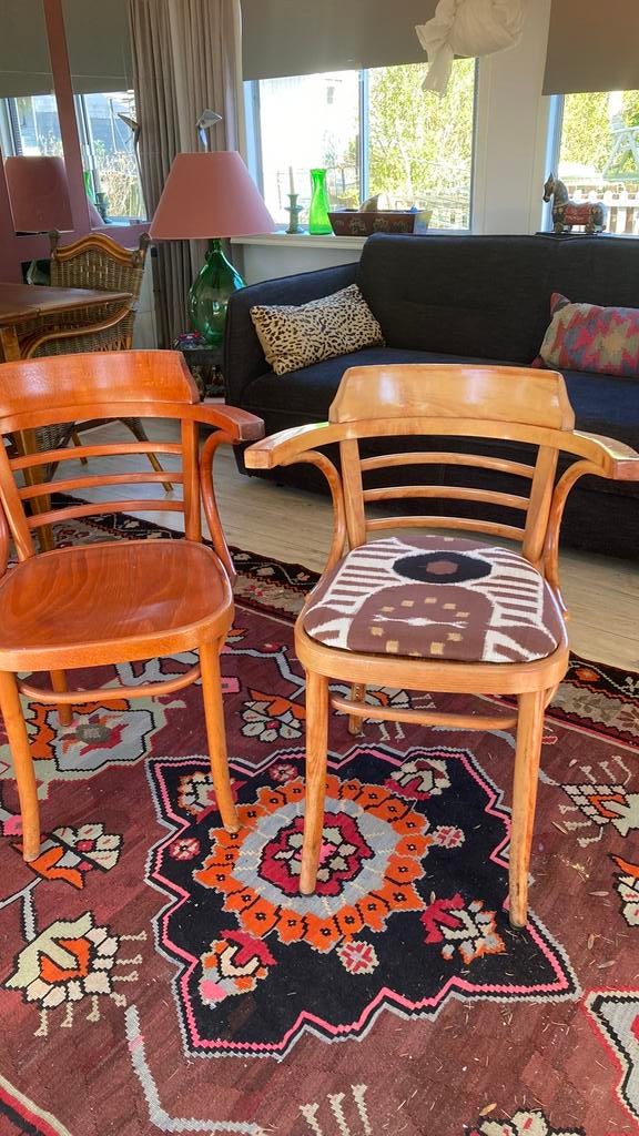 Thonet stoelen, Ophalen of Verzenden, Bruin, Stof