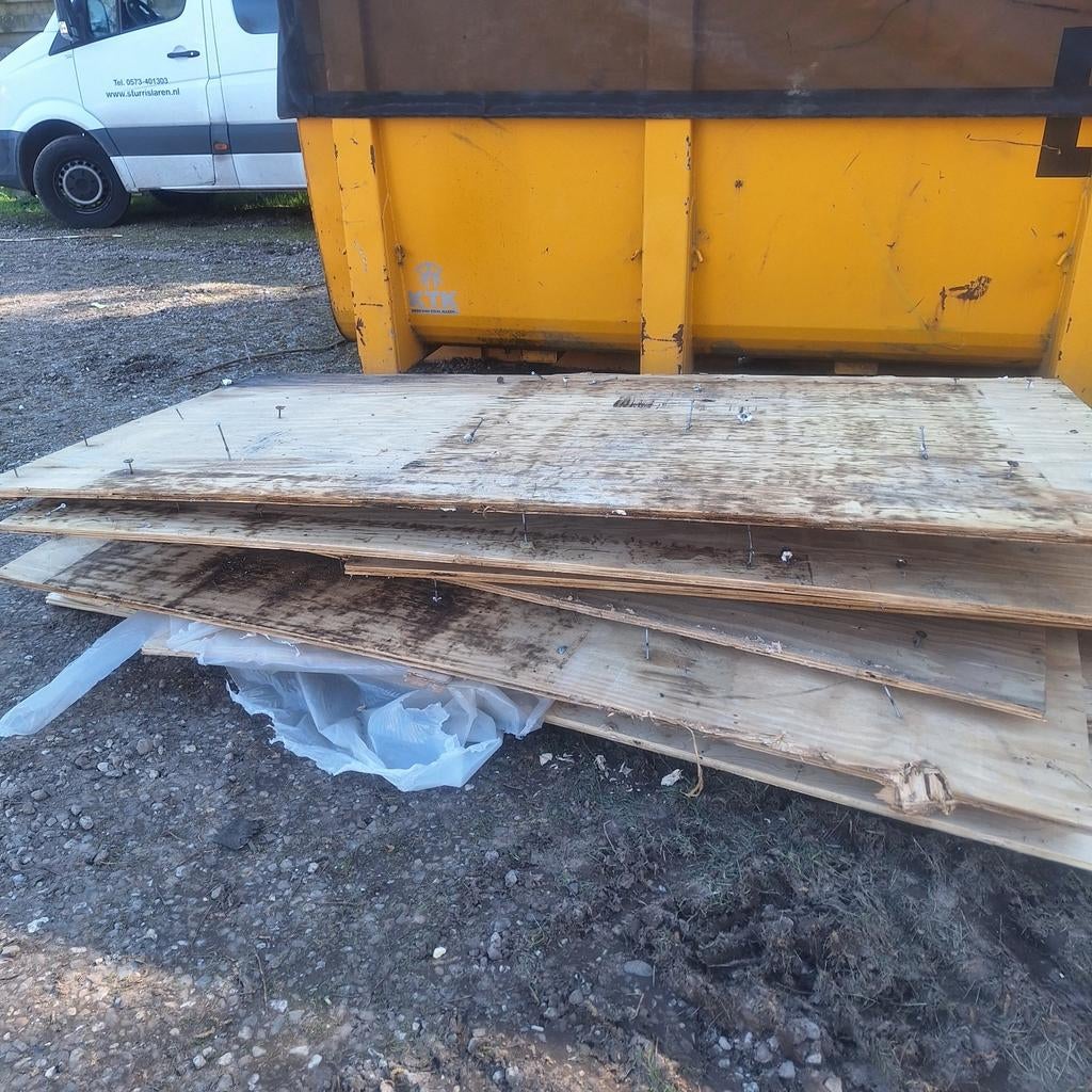 Underlayment platen, Ophalen, Gebruikt, Minder dan 25 mm, Plank