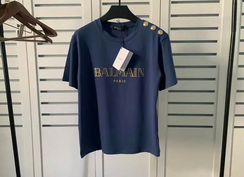 Nieuw Balmain T-shirt met kaartje, Ophalen of Verzenden, Nieuw, Blauw, Korte mouw