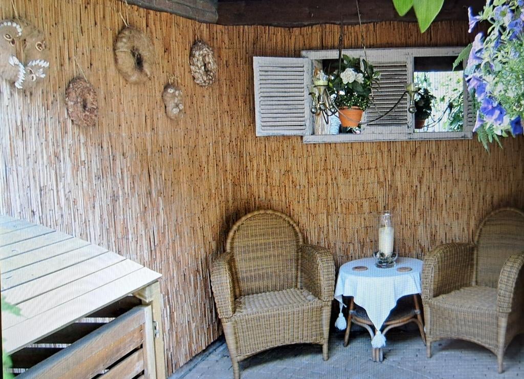 2 wicker stoelen, Ophalen of Verzenden, Gebruikt, Wicker