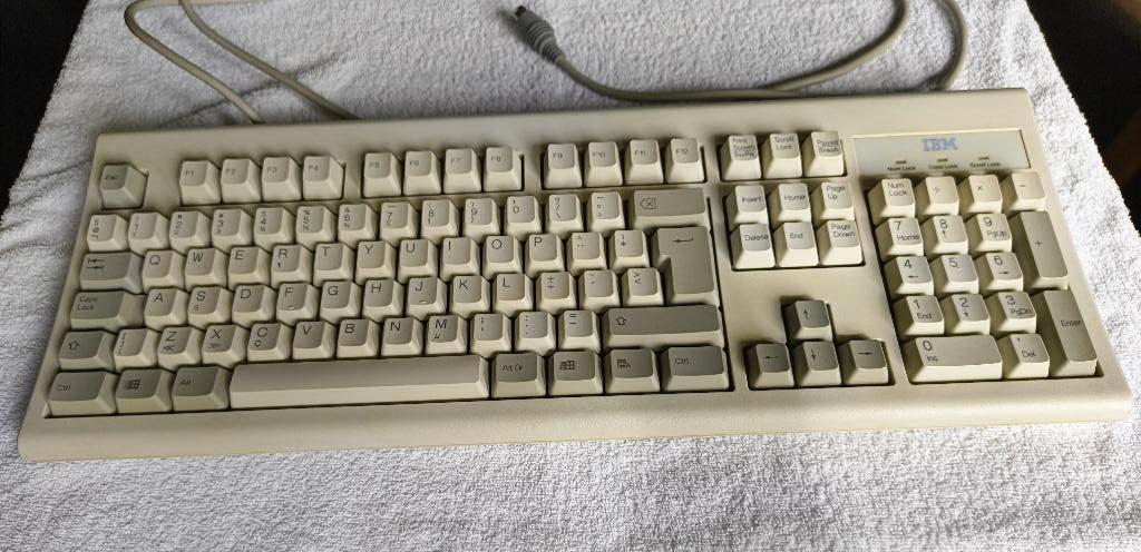 Vintage Dutch IBM Enhanced Keyboard KB-8626 PS/2, Ophalen of Verzenden, IBM