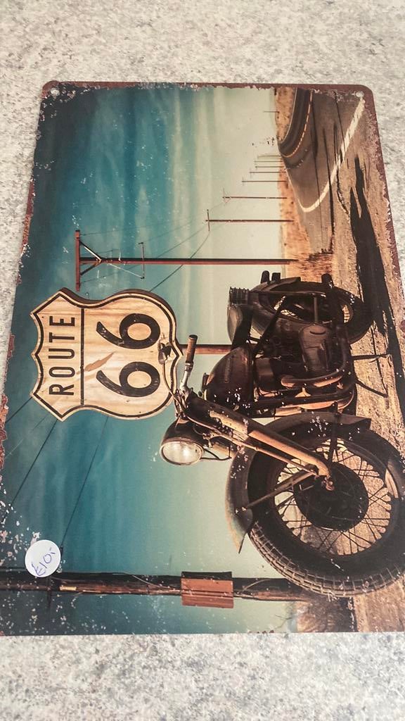 Route 66 muurplaat, Ophalen of Verzenden