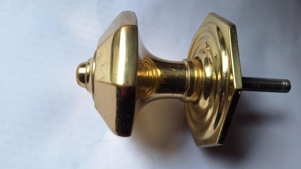 Massief Koperen Deurknop - Mooie Staat, Ophalen