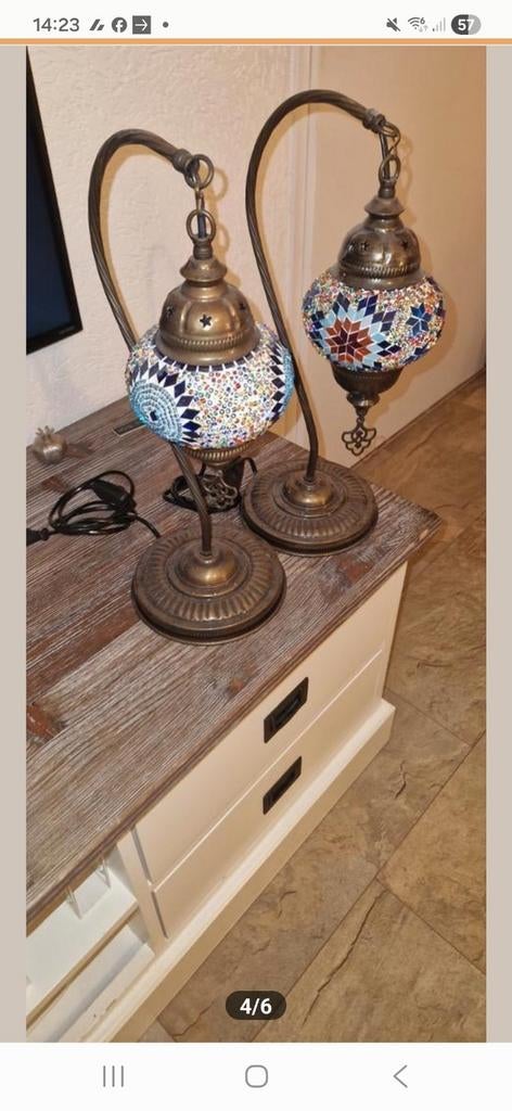 Mozaïek lampen, Ophalen of Verzenden