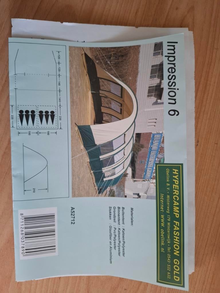 6 persoons tunneltent, Caravans en Kamperen, Tenten, Ophalen, Gebruikt, Tot en met 6