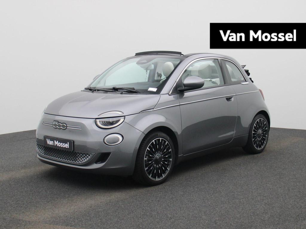 Fiat 500C 500e 42 kWh La Prima | Climate Control / ECC | Lic, Stof, Gebruikt, 118 pk, Cabriolet