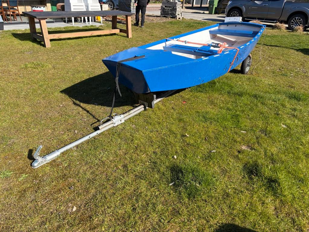 Bootje op hand trailer, Ophalen, Gebruikt