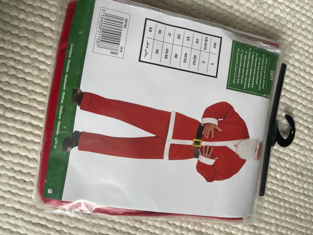 Kerstman kostuum maat S, Ophalen of Verzenden, Nieuw, Kostuum, Kerst of Sinterklaas