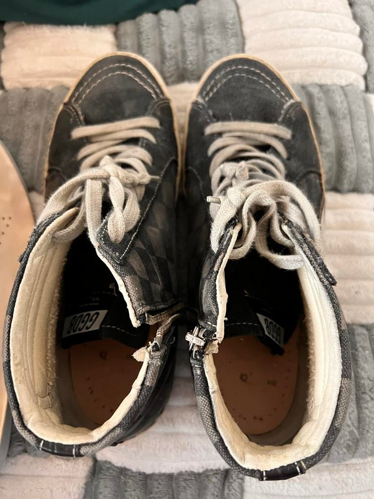 Golden Goose Slide Sneakers Maat 42 - Zwart/Grijs, Ophalen of Verzenden, Gedragen, Zwart, Sneakers of Gympen