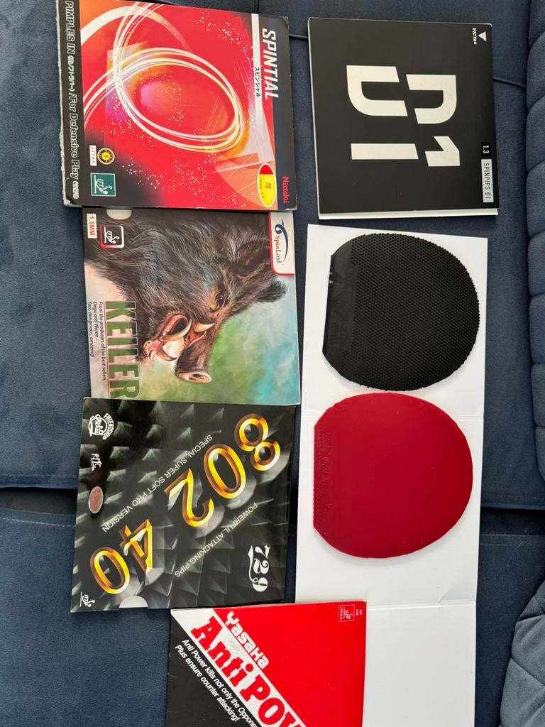 Tafeltennis Verdediging Rubbers, Sport en Fitness, Tafeltennis, Ophalen of Verzenden, Zo goed als nieuw, Net, Batje(s) of Balletje(s)