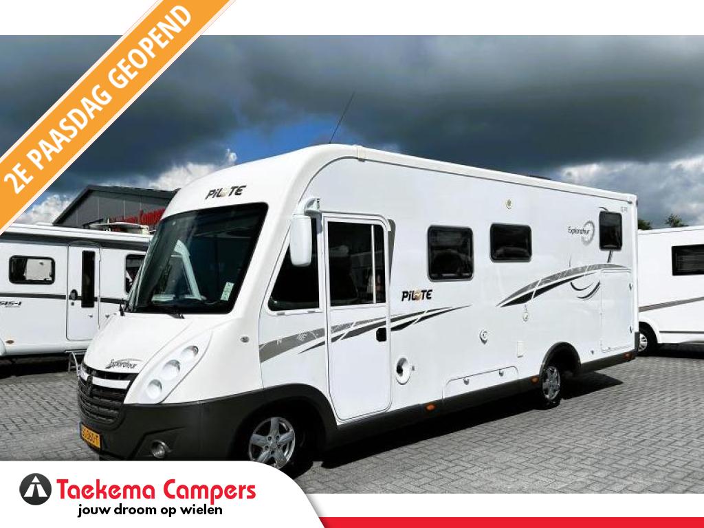 Pilote Explorateur G 741 Dwarsbed/Hefbed/Alde/2012/Euro-5, Caravans en Kamperen, Integraal, Fiat, Pilote, 7 tot 8 meter