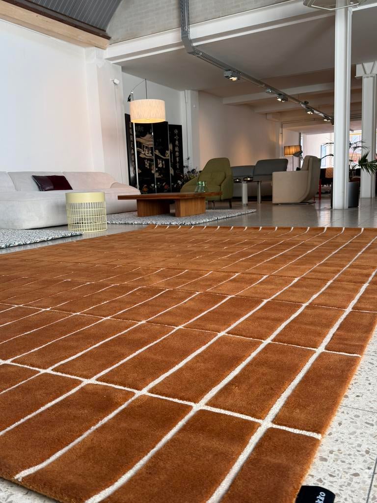 Brink en Campman Tiiliskivi Marimekko tapijt NIEUW €2799, Ophalen, Nieuw, Rechthoekig, 200 cm of meer