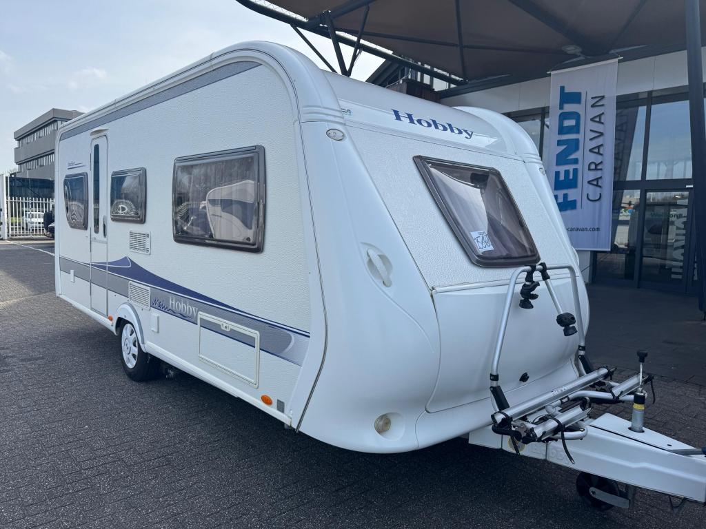 Hobby Excellent 495 UL 2009 Mover,Airco,Tent!!, Caravans en Kamperen, Caravans, Standaardzit, Schokbreker, Bedrijf, 4 tot 5 meter