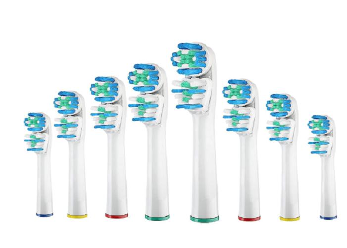 Opzetborstels Dual Electr.Tandenborstels voor Oral B,8 stuks, Verzenden, Nieuw, Opzetborstel