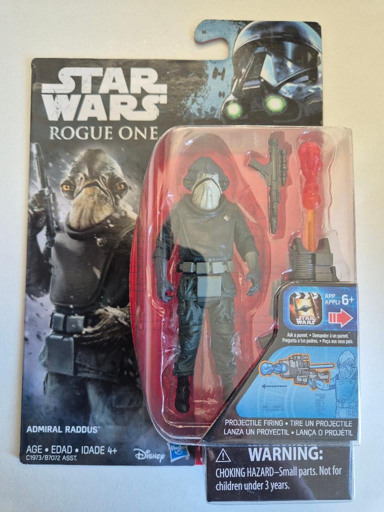 Star Wars Rogue One Admiral Raddus - Rebellion Fleet Officer, Ophalen of Verzenden, Nieuw, Actiefiguurtje