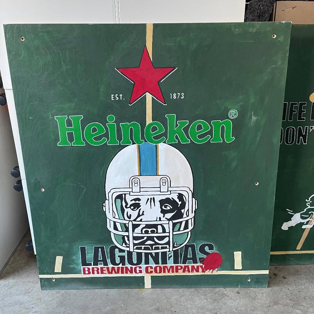 Heineken Lagunitas Bier Reclamebord Schilderij 113x124cm