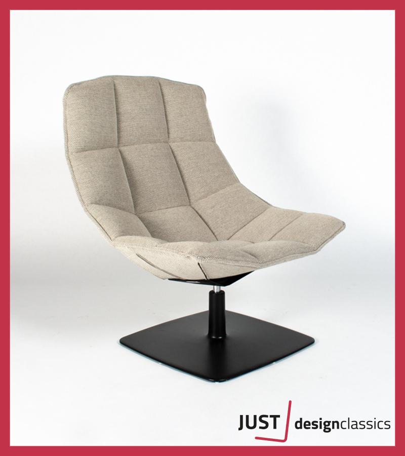 Knoll Jehs+Laub Lounge Chair Ecru/Zwart, Niet ingevuld, Zo goed als nieuw, Niet ingevuld, Niet ingevuld