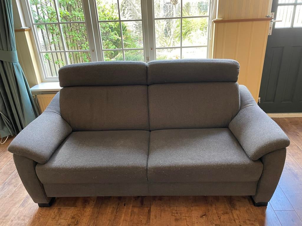 Gratis Grijze tweezitsbank, Huis en Inrichting, Ophalen, Gebruikt, 150 tot 200 cm, Tweepersoons