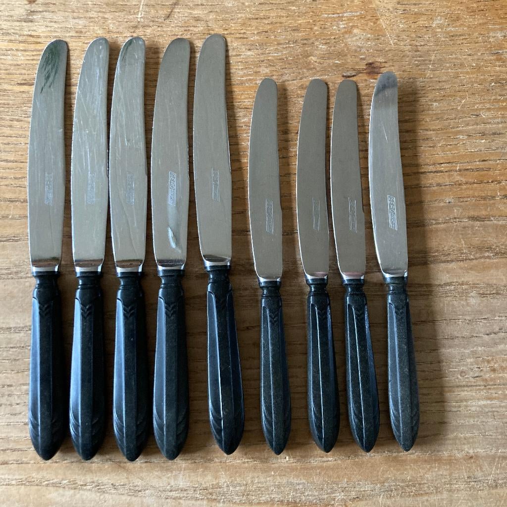 Vintage Gero Zilmeta 581 visgraat ebba messen, Ophalen of Verzenden