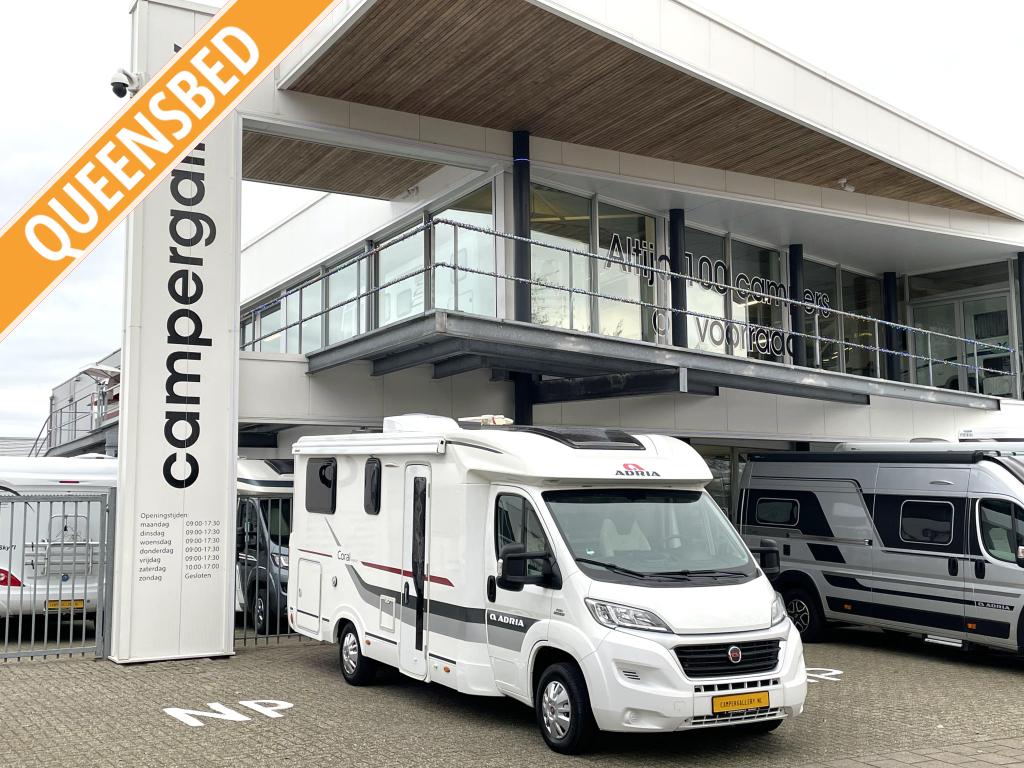 Adria Coral 600 SCT QUEENSBED DAKAIRCO CAMERA, Fiat, 7 tot 8 meter, Bedrijf, Tot en met 3
