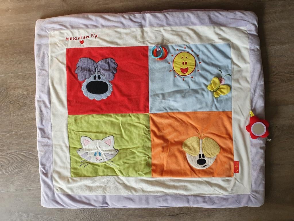 Woezel en Pip boxkleed speelkleed met tas 100 x 85 cm, Ophalen of Verzenden, Gebruikt