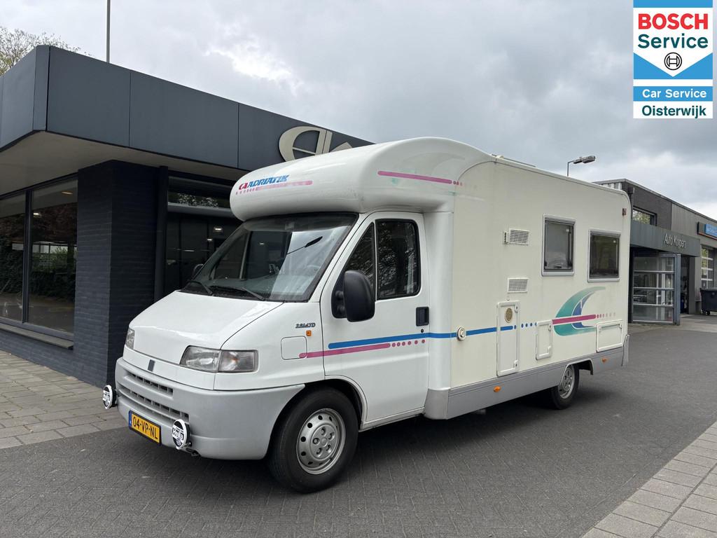 Fiat Ducato maxi Adria Adriatik, Caravans en Kamperen, Campers, Bedrijf, Airconditioning, Fiat, Luifel