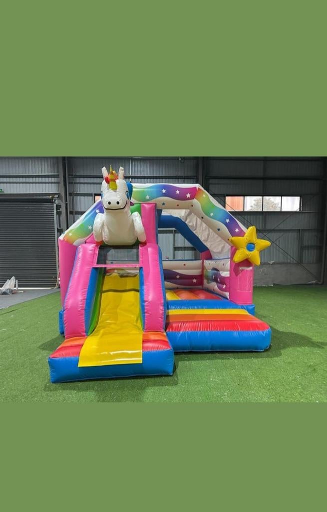 Te huur "unicorn" springkussen, Ophalen of Verzenden, Nieuw