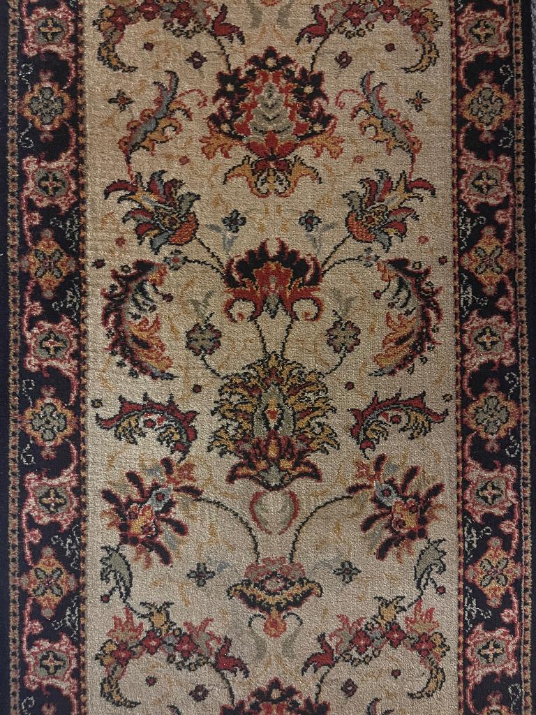 Vintage loper 260x70cm - klassiek oosters dessin, Gebruikt, Crème, 200 cm of meer, Oosters