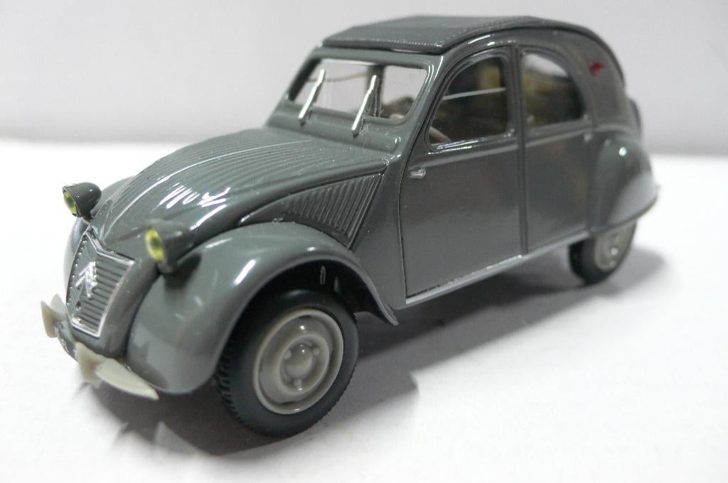 citroen 2cv - met schoonmoederskoffer-norev  1/43, Verzenden, Nieuw, Auto, Norev