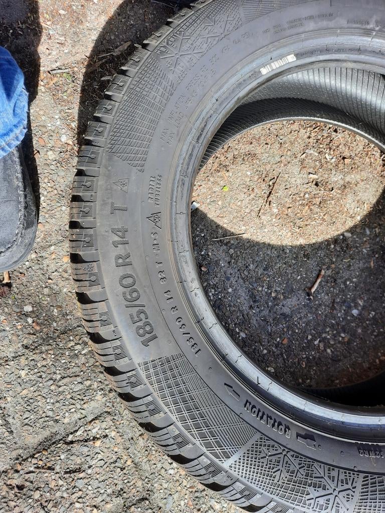 4 winterbanden 185/60 R14 T, Auto-onderdelen, Banden en Velgen, Ophalen of Verzenden