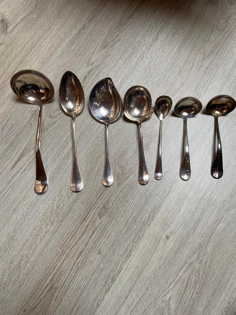 Verzilverd bestekcassette Hollands glad Keltum Cristofle, Ophalen