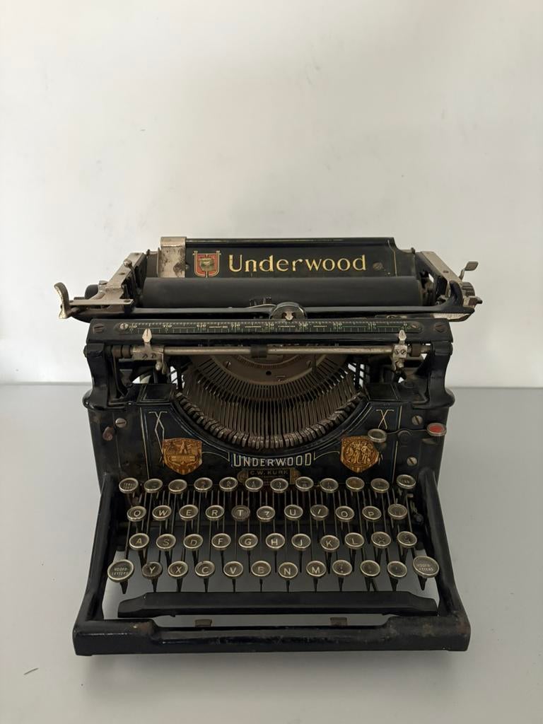 Underwood No. 5 typemachine – ca. 1910-1920 antiek, Diversen, Typemachines, Ophalen of Verzenden, Gebruikt