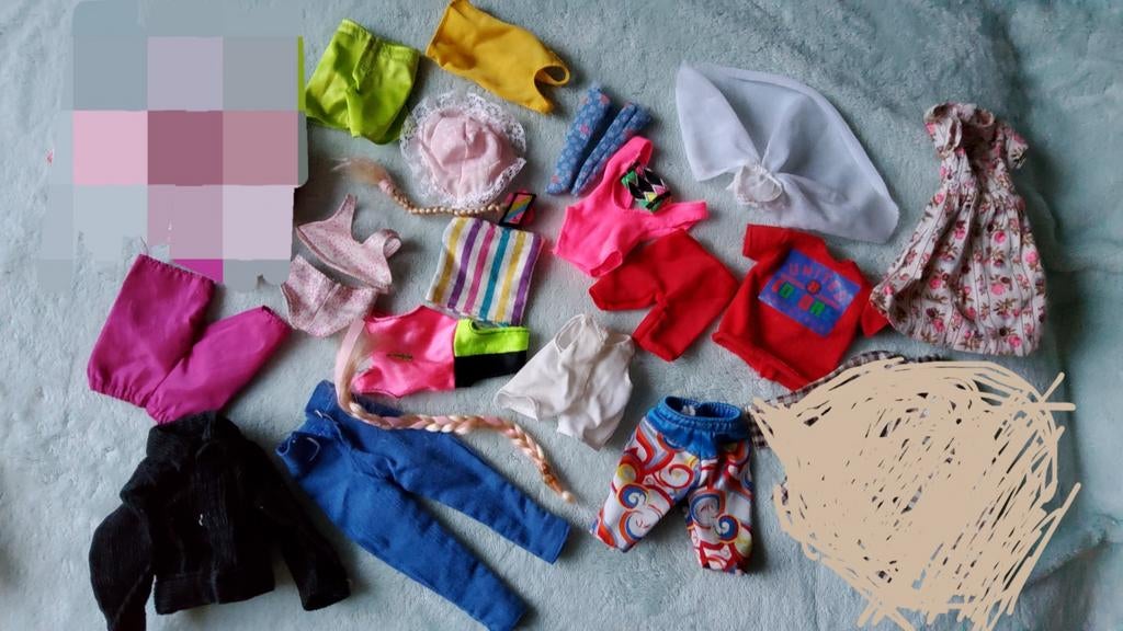 Vintage Barbie Mattel en andere Tienerpop outfits kleding., Ophalen of Verzenden, Zo goed als nieuw, Fashion Doll