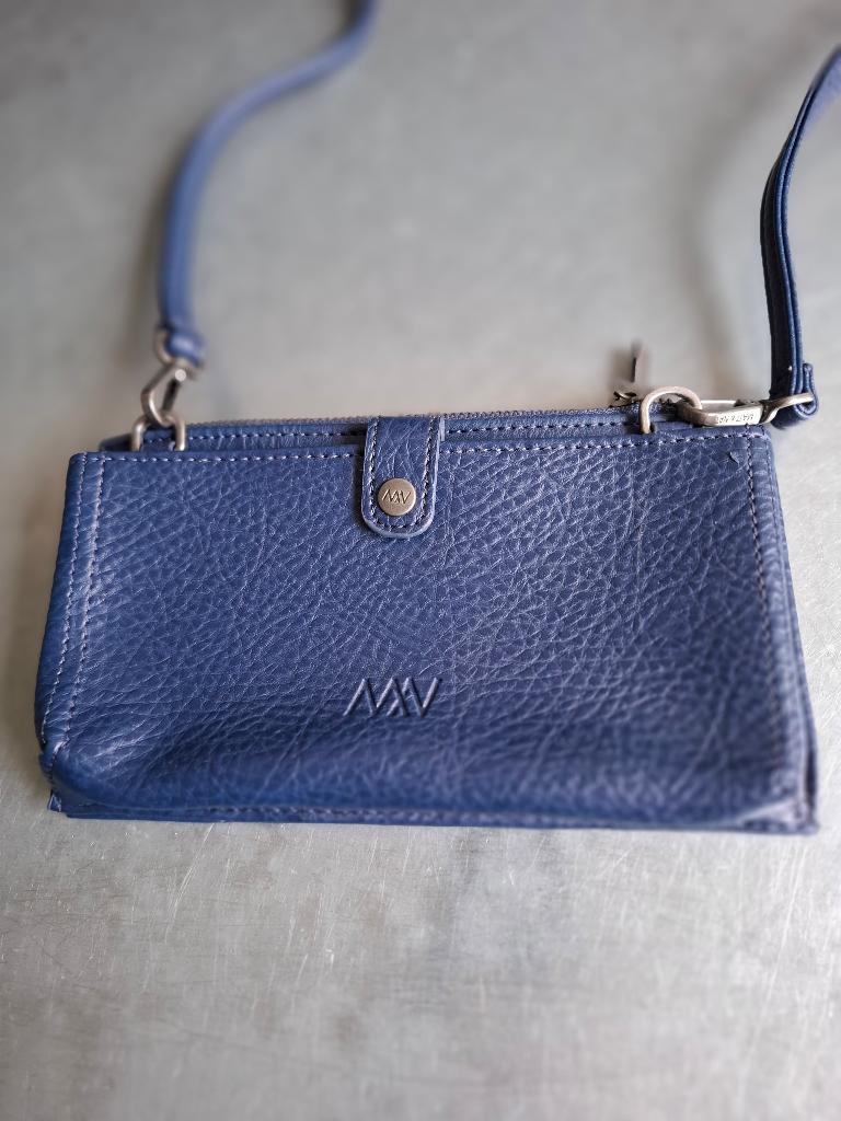 Matt & Nat blauw leren portemonnee, Overige merken, Nieuw, Leer, Verzenden