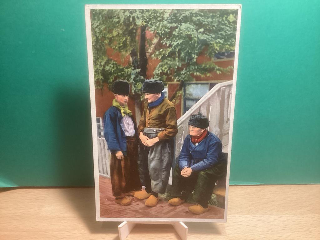 Volendam - Mannen in klederdracht.   797, Ophalen of Verzenden, Voor 1920, Gelopen, Noord-Holland