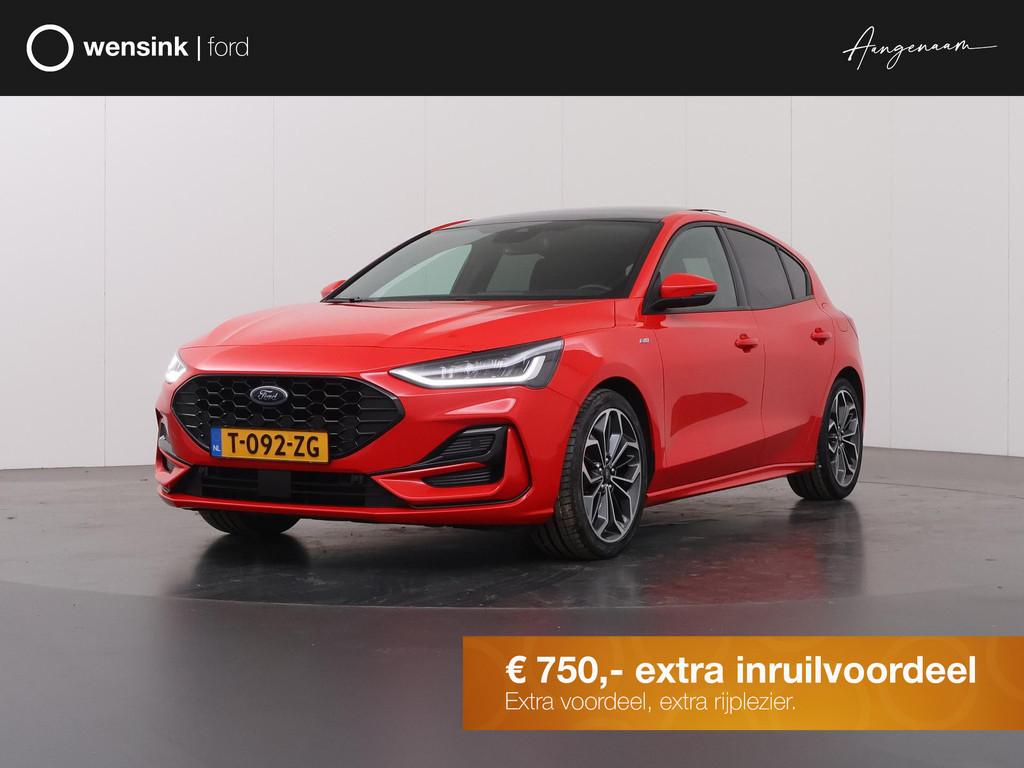 Ford Focus 1.0 EcoBoost Hybrid ST Line X | Panoramadak | Win, Stof, Gebruikt, Origineel Nederlands, Bedrijf