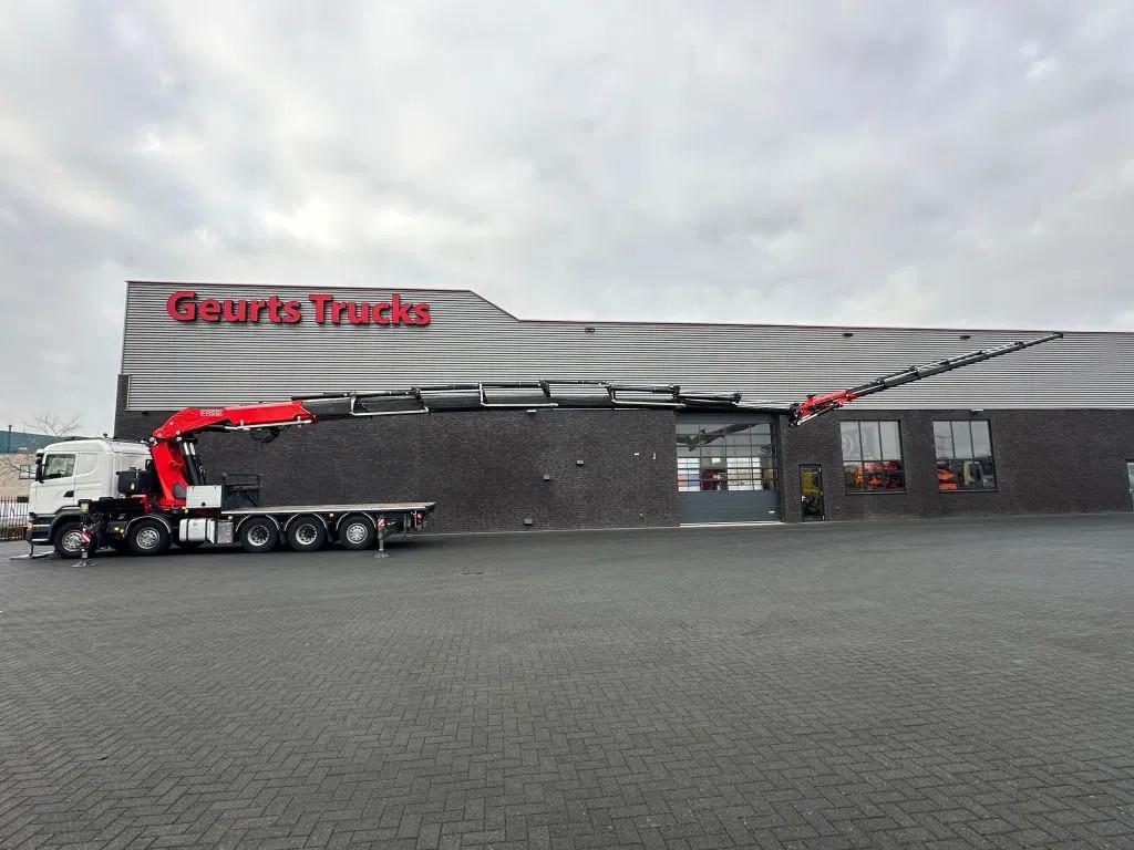 Scania R520 V8 10X4 TRIDEM + F1650RA.2.28 + JIB L816 KRAAN/K, Auto's, Vrachtwagens, Automaat, Euro 6, Scania, Bedrijf