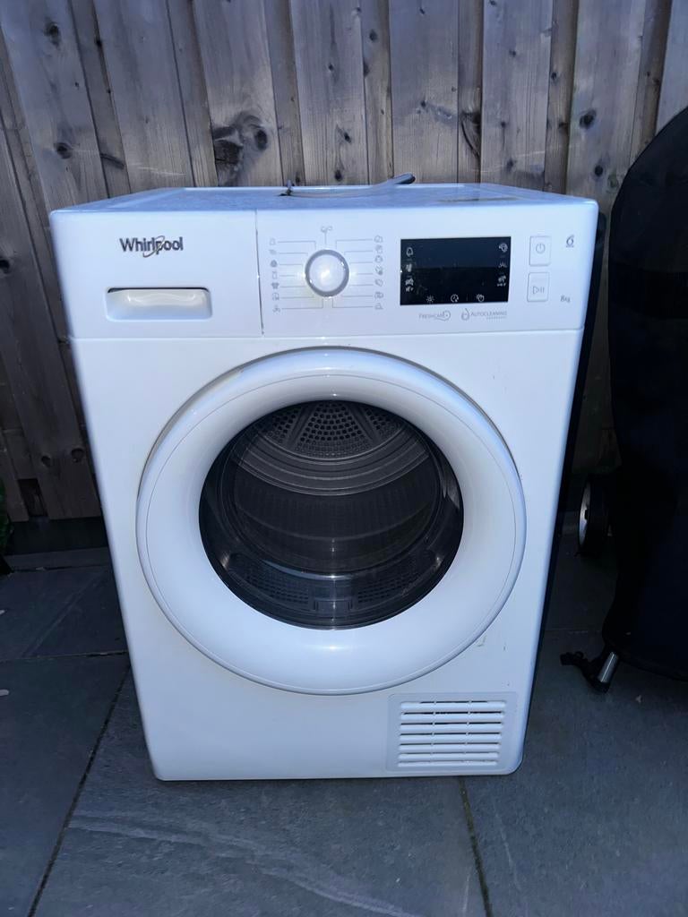 Whirlpool warmtepompdroger - droogt niet goed, Ophalen, Gebruikt, Overige typen, 8 tot 10 kg