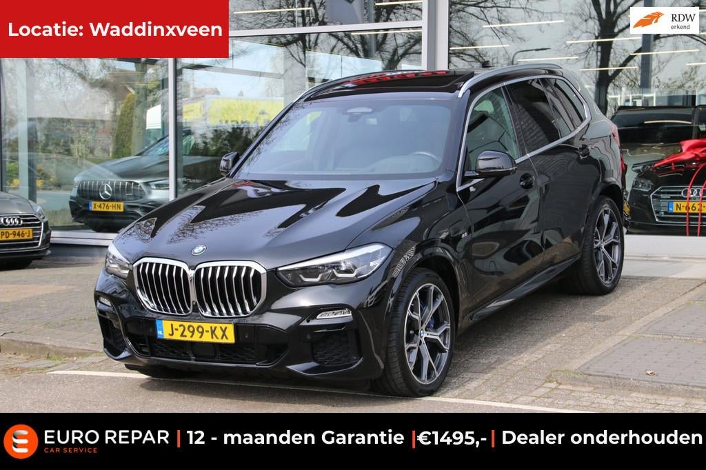 BMW X5 XDrive45e High Executive M-PAKKET PANO-DAK STOELVENTI, Gebruikt, Zwart, Vierwielaandrijving, Hybride Elektrisch/Benzine