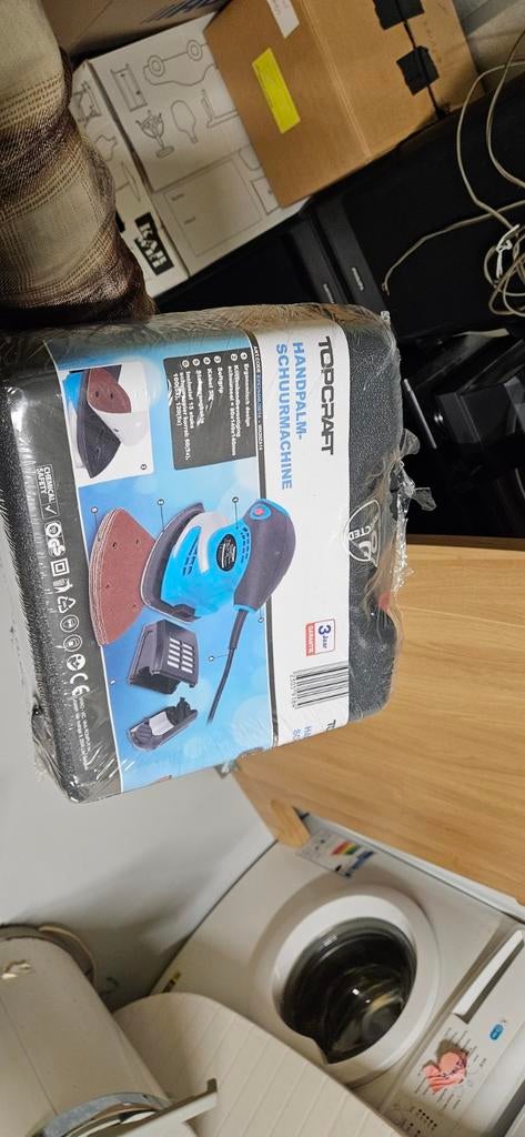 Topcraft Handpalm-schuurmachine, Ophalen