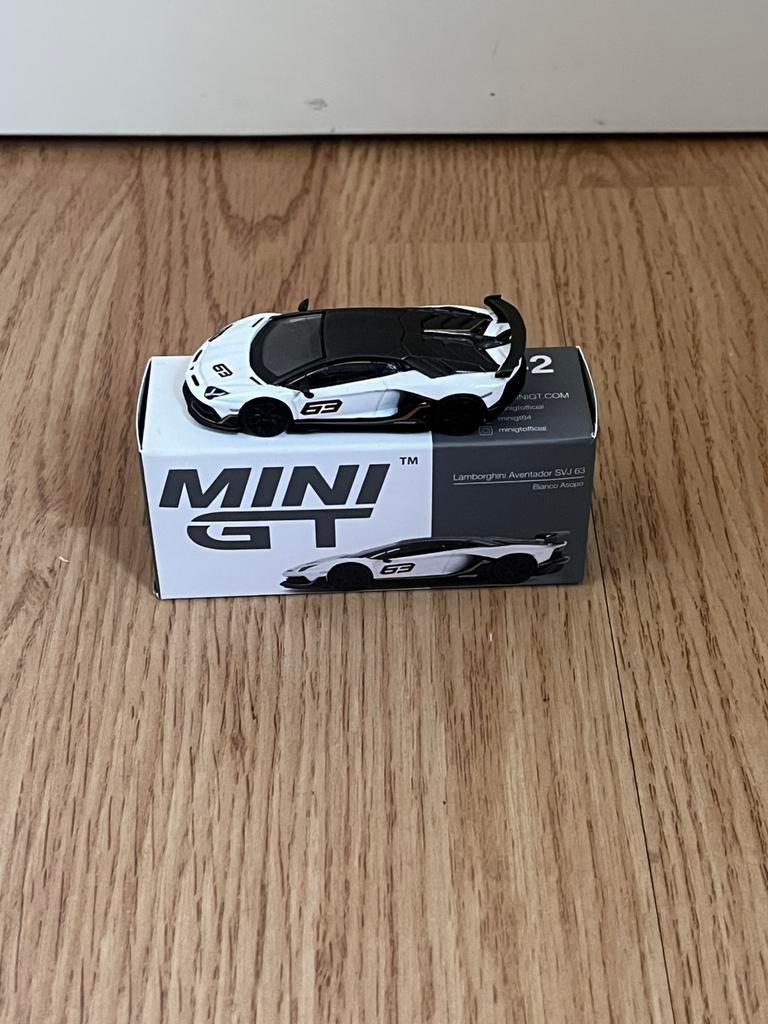 Mini gt Lamborghini Svj Aventador 63, Verzenden, Nieuw, Wit