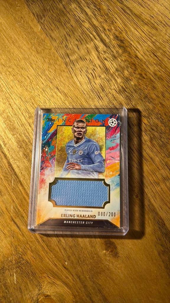 Erling Haaland /200 Patch Topps Inception, Hobby en Vrije tijd, Stickers en Plaatjes, Ophalen of Verzenden, Zo goed als nieuw